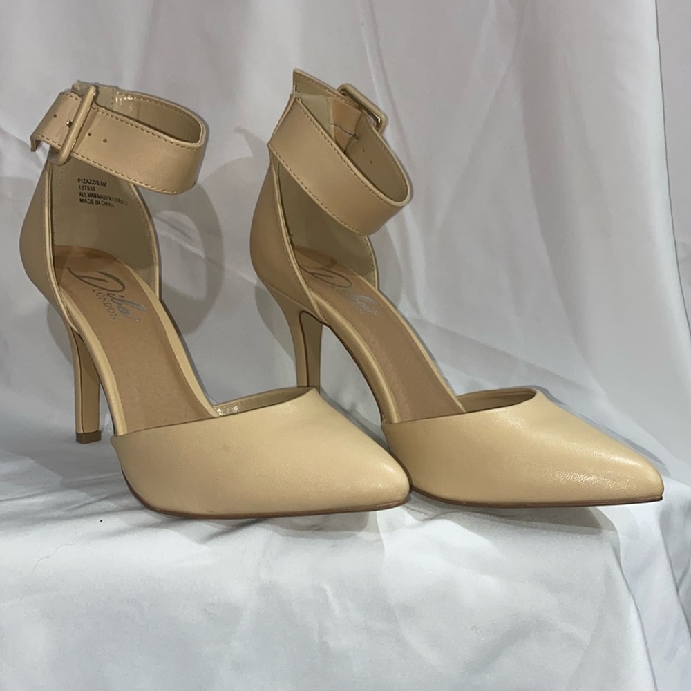 Diba nude size 8.5 4inch heel with ankle strap